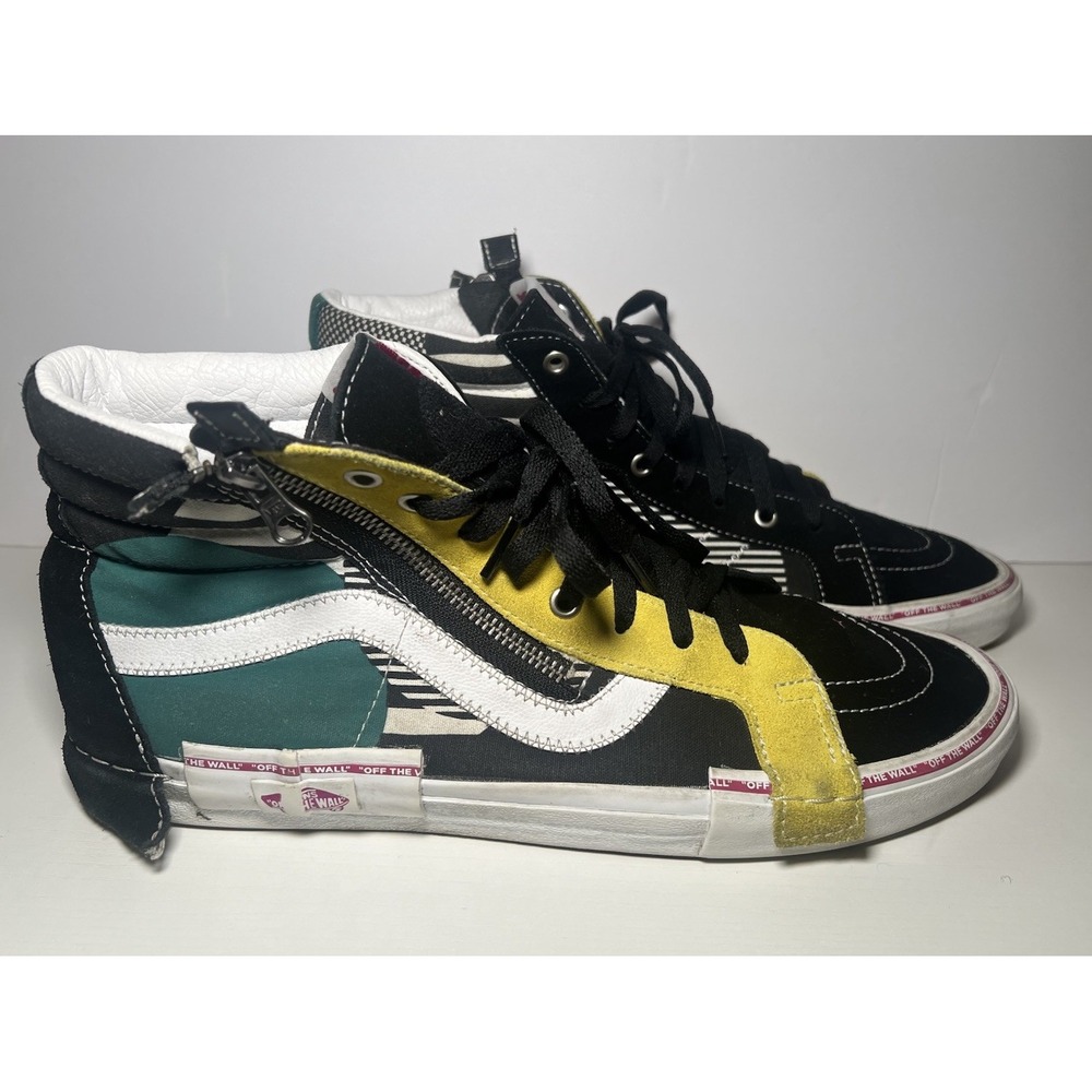 Vans SK8 Hi Reissue Disarray Cap Multicolor Mixed‎ Pattern Men's Size 13